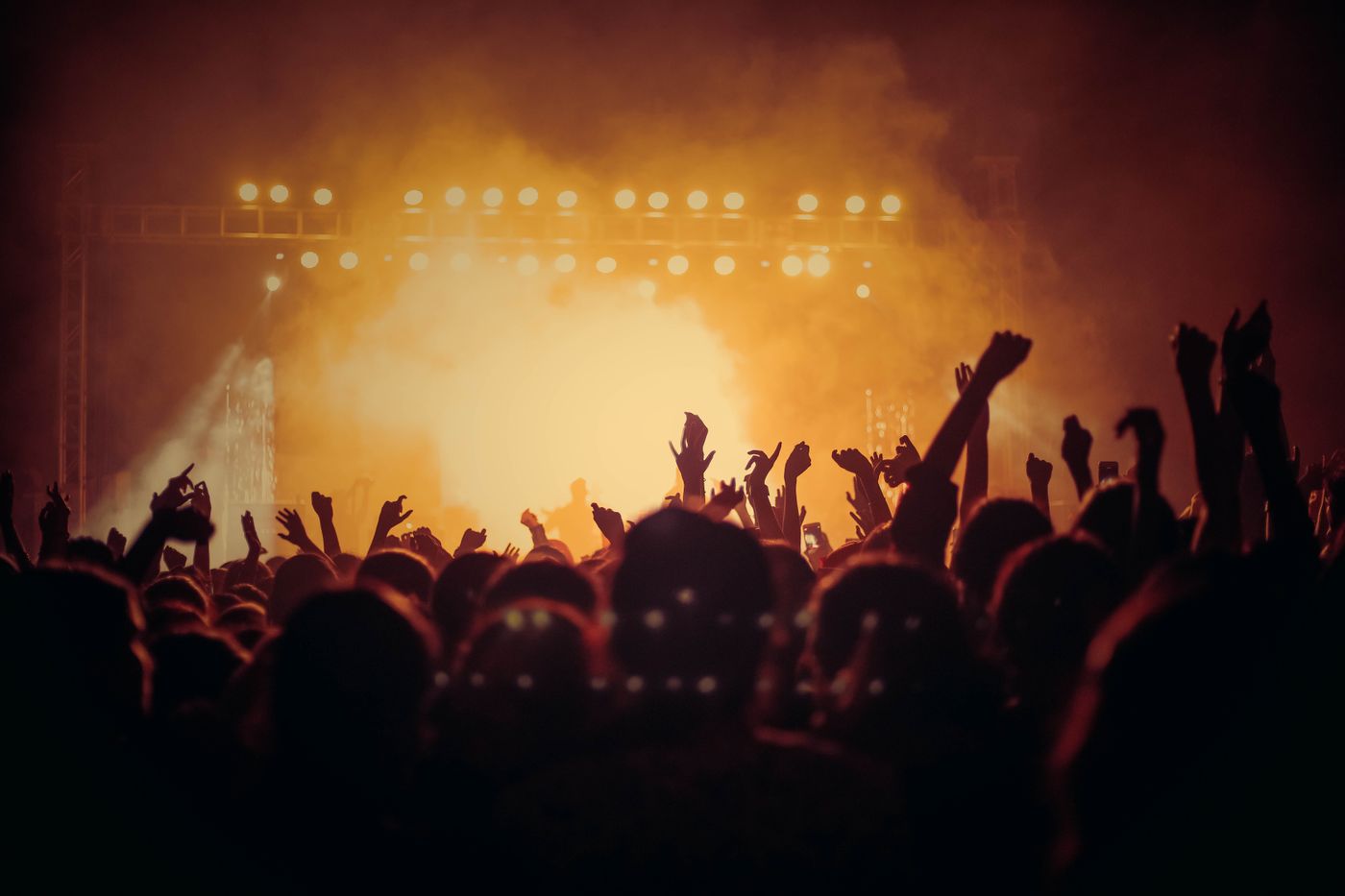 An audience coming together through live music